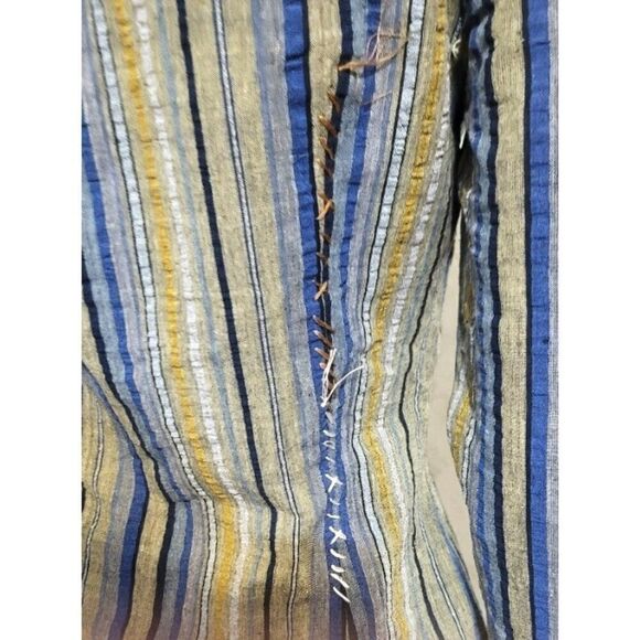 NWT - Lucy Paris Button Down Random Thread 100% Cotton Shirt - Size S